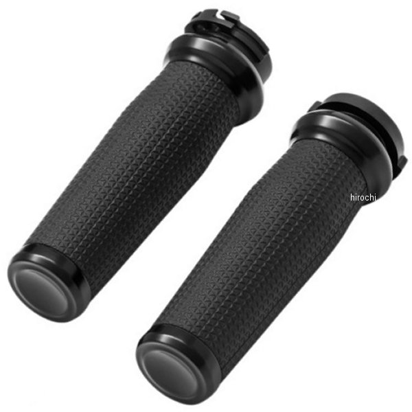 【USA在庫あり】 クリアキン Kuryakyn スレッシャー グリップ ケーブルスロットル 黒 kur5941 HD店