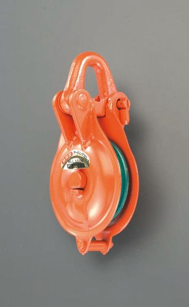 【メーカー在庫あり】 エスコ ESCO 150mm/ 2ton 滑車(ベアリング入) 000012346331 HD店｜ヒロチー商事 ハーレー 店