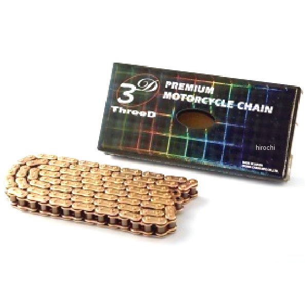 EKチェーン 江沼チェーン ThreeD 525SPR 104L カシメジョイント ゴールド 4571291803091 HD店