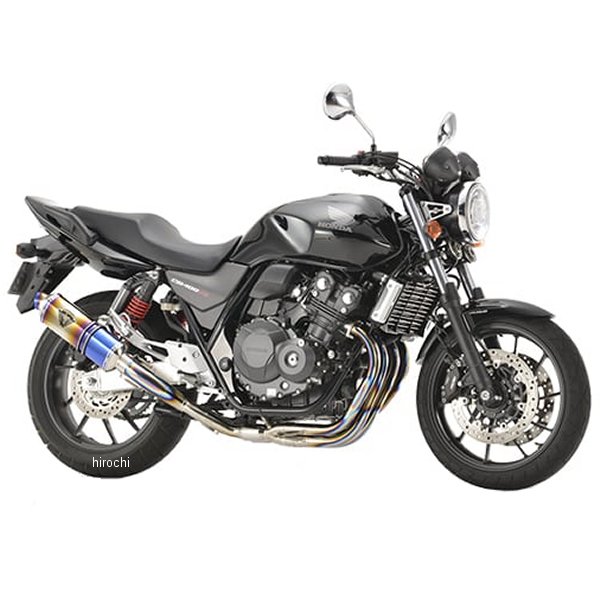 アールズギア r's gear フルエキゾースト ワイバンR シングル 18年以降 CB400SF チタンドラッグブルー WH34-S1SD HD店|ヒロチー商事 ハーレー 店