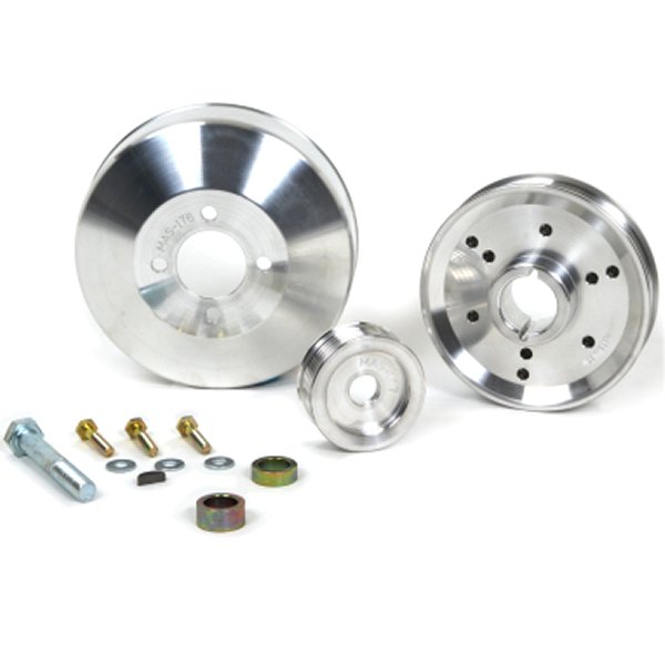 【USA在庫あり】 BBK 96年-01年 Mustang 4.6 GT Cobra Underdrive Pulley キット - ライトウェイト CNC ビレット アルミニウム (3pc) bbk1555 HD店