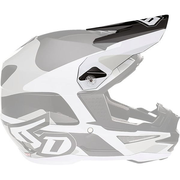 【USA在庫あり】 6D HELMETS バイザー ATR1 ホワイト 0132-1693 HD店
