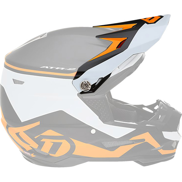 【USA在庫あり】 6D HELMETS バイザー ATR2 DRIVE ネオンオレンジ 0132-1702 HD店