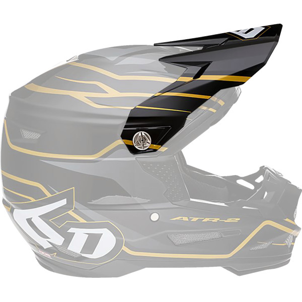 【USA在庫あり】 6D HELMETS バイザー ATR2 PHASE ブラック/ゴールド 0132-1706 HD店 8,212円