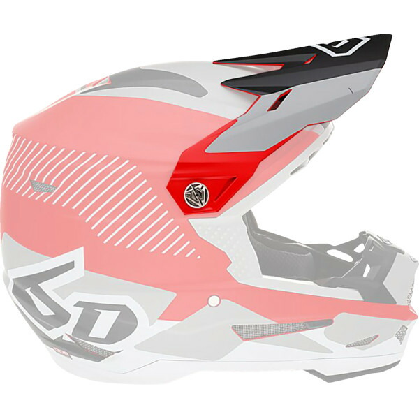 【USA在庫あり】 6D HELMETS バイザー ATR2 FUSION レッド 0132-1707 HD店