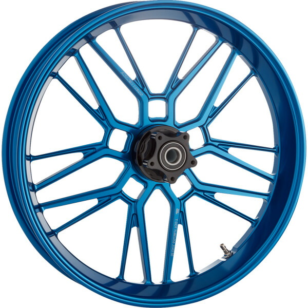 【USA在庫あり】 アレンネス Arlen Ness リム SPLIT スポーク 19 X 3.25 ブルー 0210-0439 HD店