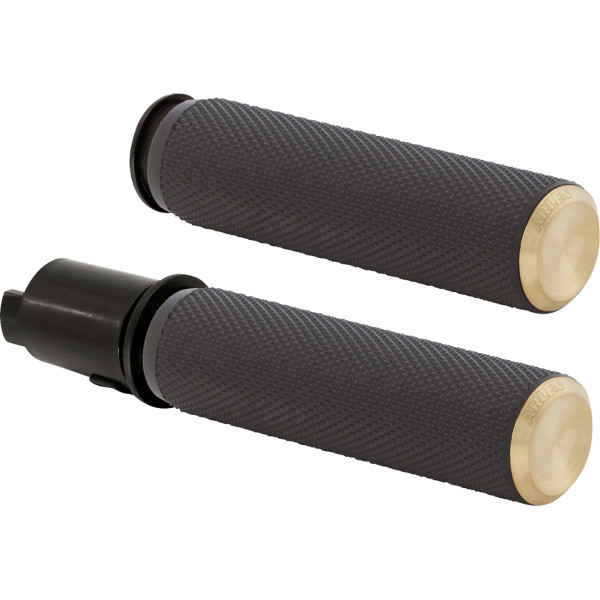 【USA在庫あり】 アレンネス Arlen Ness グリップ KNURLED TBW BRASS 0630-3254 HD店 15,011円