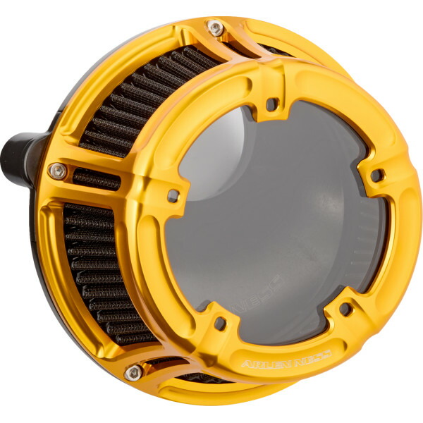 【USA在庫あり】 アレンネス Arlen Ness エアクリーナー METHOD ゴールド 1010-3240 HD店