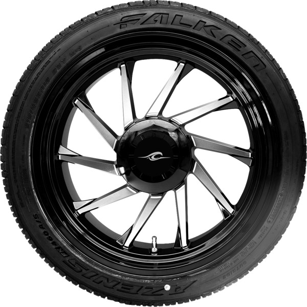 【USA在庫あり】 COASTAL MOTO ホイール リア LEFT HURRICANE 3D TRIKE W/TIRE ブラック CUT 18\