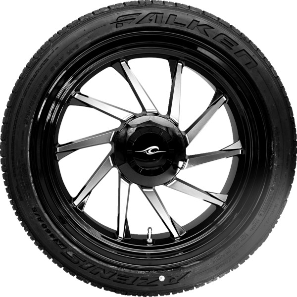 【USA在庫あり】 COASTAL MOTO ホイール リア RIGHT HURRICANE 3D TRIKE W/TIRE ブラック CUT 18\