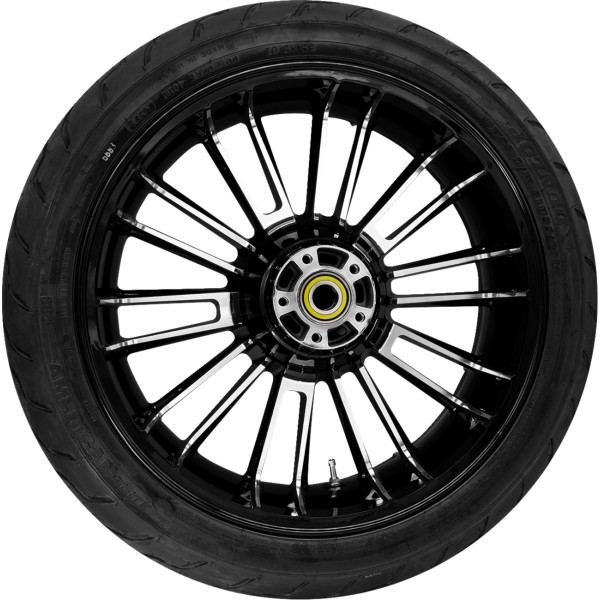【USA在庫あり】 COASTAL MOTO ホイール リア ATLANTIC W/TIRE ABS (TPMS) ブラック CUT 18\