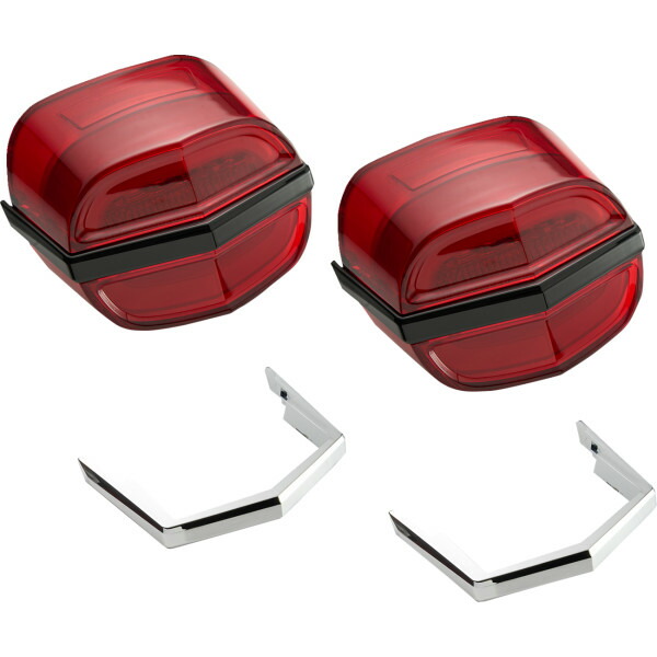 【USA在庫あり】 チロ CIRO TAILLIGHTS TRI GLIDE レッド LENS 2010-1526 HD店