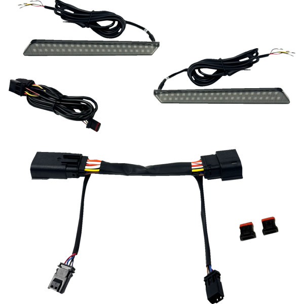 【USA在庫あり】 カスタム ダイナミクス Custom Dynamics LIGHTS LED サドルバッグ ラッチ SMOKED LENS 2040-3234 HD店