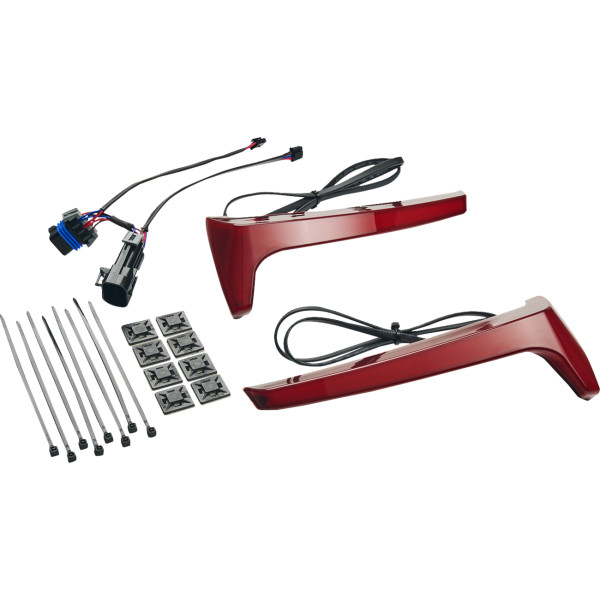 【USA在庫あり】 チロ CIRO LIGHTS サドルバッグ レッド LENS レッド T-SIGNAL INDIAN 2040-3252 HD店