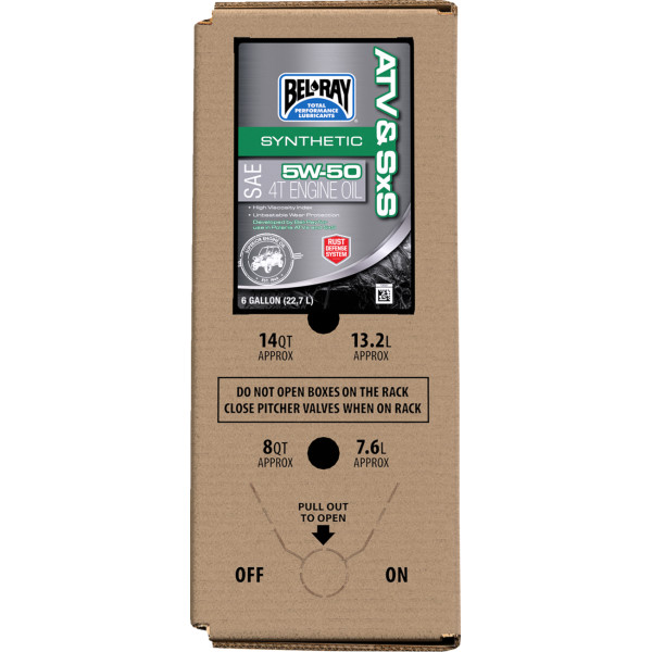 【USA在庫あり】 ベルレイ BEL-RAY ATV/SxS 合成エンジンオイル 5W50 6USガロン 箱入り 3601-0938 HD店