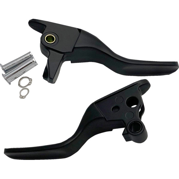 【USA在庫あり】 DRAG Specialties ドラックスペシャリティーズ レバー セット ショート マットブラック 08年-13年 ツアラー 0610-2307 HD店