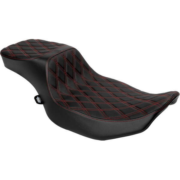 【USA在庫あり】 DRAG SPECIALTIES SEATS edator 2up Performance DD レッド ビニール Extended Reach 0801-1943 HD店