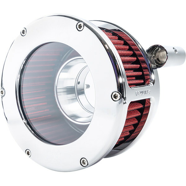 【USA在庫あり】 フューリング FEULING BA エアクリーナーキット クリア クローム/レッド 99-17 TC 1010-3312 HD店
