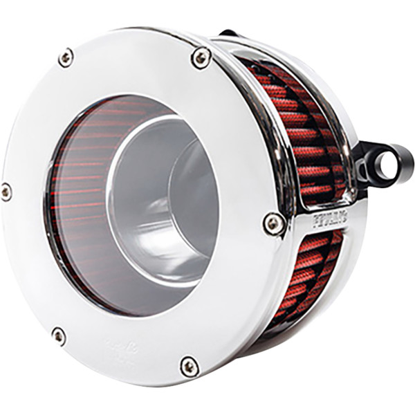 【USA在庫あり】 フューリング FEULING BA エアクリーナーキット クリア クローム/レッド M8 VVT 1010-3324 HD店