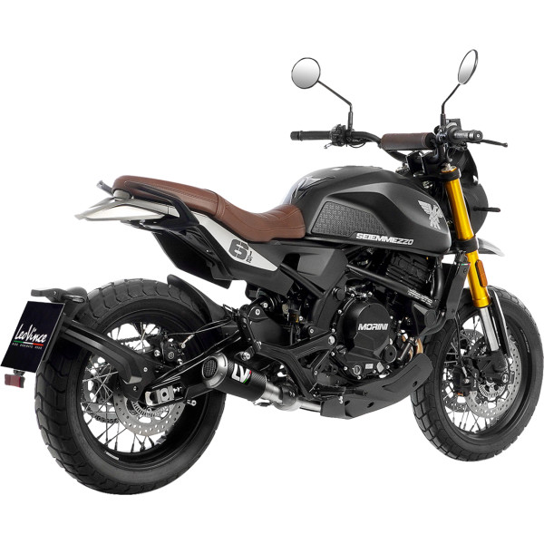 【USA在庫あり】 LEOVINCE マフラー LV-10 MOTO MORINI SEIEMMEZZO SCR/STR CF 1811-4692 HD店