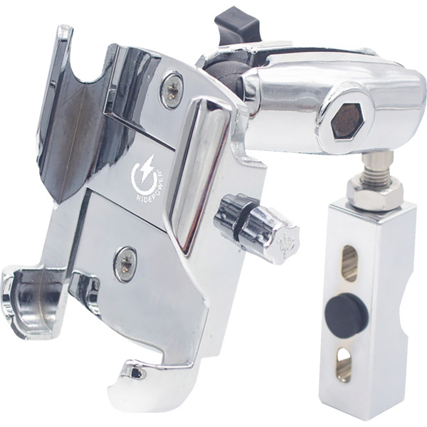 【USA在庫あり】 RidePower メタルスマートフォンマウント クローム 0636-0679 HD店