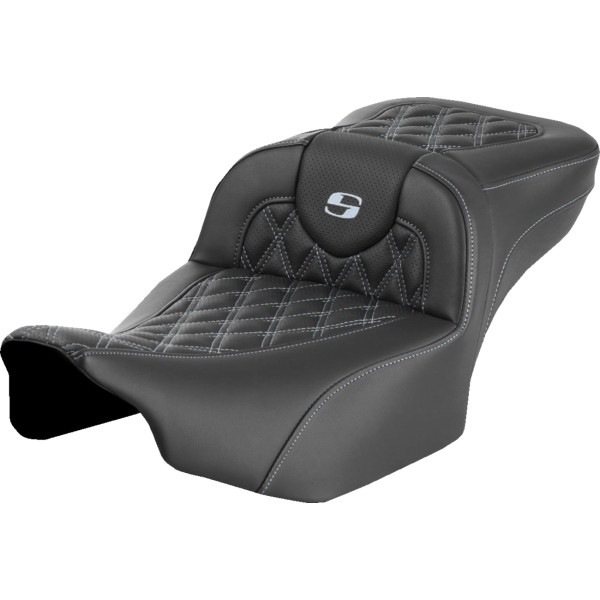 【USA在庫あり】 サドルメン Saddlemen シート ROADSOFA LS EXT RCH シルバー ステッチ 0801-1729 HD店