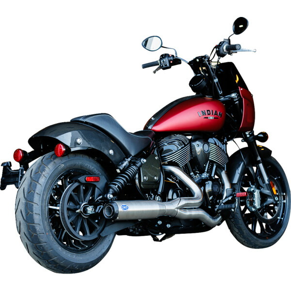 【USA在庫あり】 S&Sサイクル S&S Cycle 2-into-1 Qualifier フルエキゾーストマフラー インディアン シルバー 1810-3210 HD店