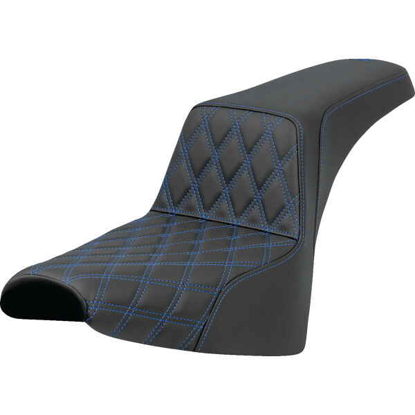 【USA在庫あり】 サドルメン Saddlemen シート STEP UP LS ブルー ステッチ 0802-1652 HD店