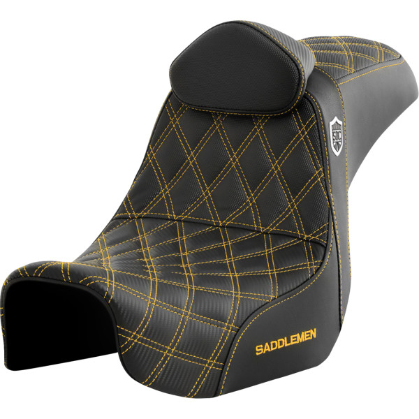 【USA在庫あり】 サドルメン Saddlemen シート SDC PERF GRIPPER W/BR ゴールド ステッチ 0803-0736 HD店 78,405円