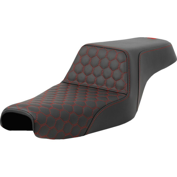 【USA在庫あり】 サドルメン Saddlemen シート STEP UP HC レッド ステッチ 0804-0806 HD店