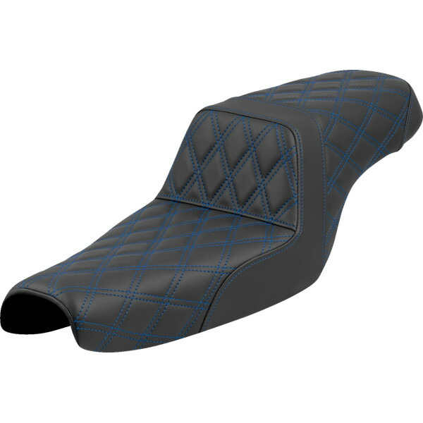 【USA在庫あり】 サドルメン Saddlemen シート STEP UP LS XL ブルー ステッチ 0804-0822 HD店