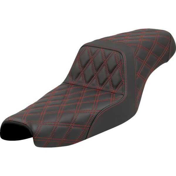 【USA在庫あり】 サドルメン Saddlemen シート STEP UP LS XL レッド ステッチ 0804-0823 HD店