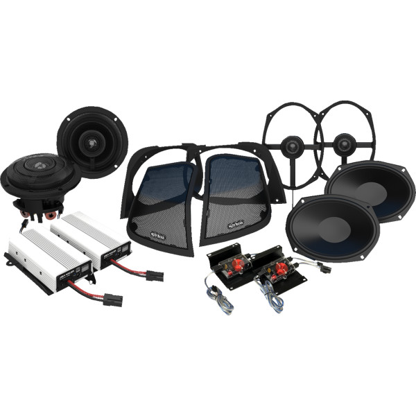 【USA在庫あり】 WILD BOAR AUDIO AMP/SPEAKER キット FAIRING AND SADDLEBAGE CUT IN KIT 4405-1014 HD店