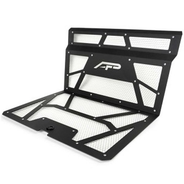 【USA在庫あり】 Agency Power 14-18 Polaris RZR XP 1000/XP Turbo Vented エンジン Cover - マットブラック/Raw Alum. Mesh agpAP-RZR-111-FMB-MRAW HD店