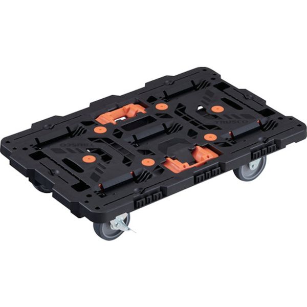 【メーカー在庫あり】 BT700J3S2E100T 連結式樹脂製平台車 ビートル 700X450 自在3輪 内2輪ストッパー付 とめたろう付 BT700J3S2-E100T HD店
