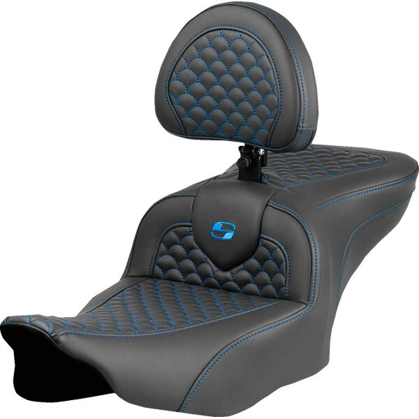 【USA在庫あり】 サドルメン Saddlemen SEAT ROADSOFA DRAGON BLUE STITCH W/ DRIVER BR 0801-2070 HD店画像
