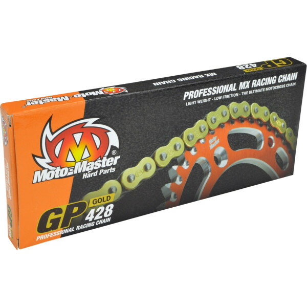 【USA在庫あり】 モトマスター Moto-Master MX CHAIN GP-428G, 134 LINKS, GOLD 1220-0456 HD店