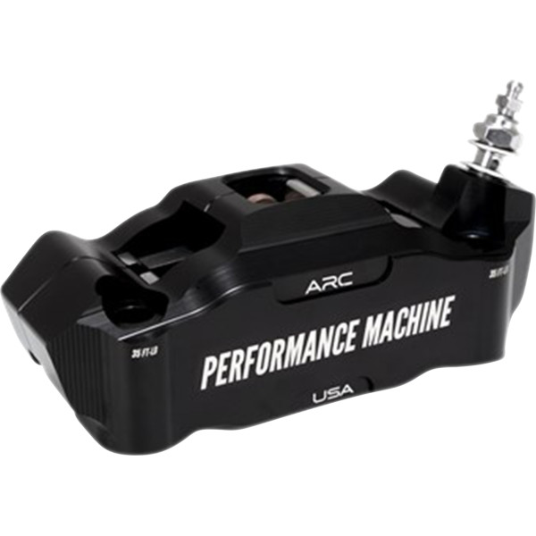 【USA在庫あり】 パフォーマンスマシン Caliper Front Right Black 125 X 4 Race Series Radial Mount 1701-0810 HD店