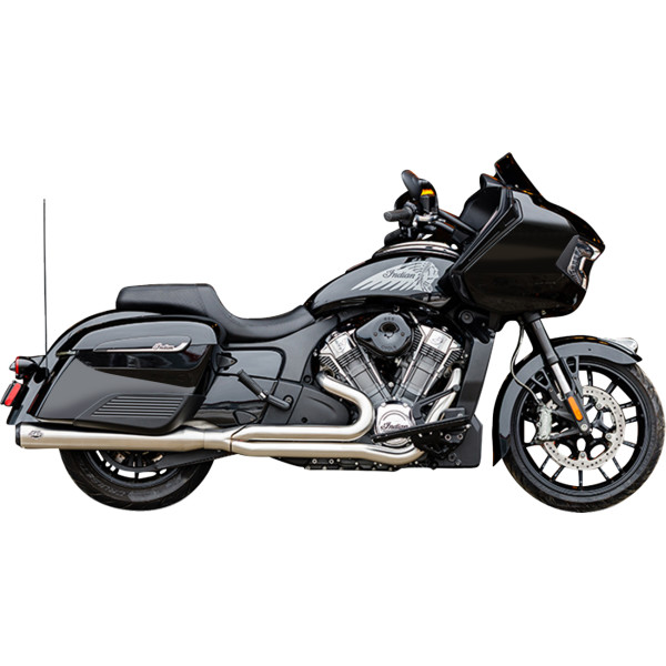 【USA在庫あり】 S&Sサイクル S&S Cycle Exhaust Qualifier 2:1 Brushd SS 49 State Indian w/Powerplus 1810-3259 HD店