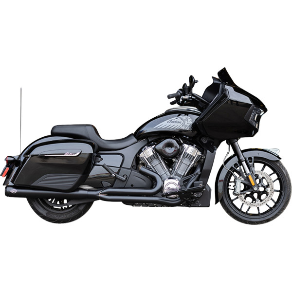 【USA在庫あり】 S&Sサイクル S&S Cycle Exhaust Qualifier 2:1 Black 49 State Indian w/Powerplus 1810-3260 HD店