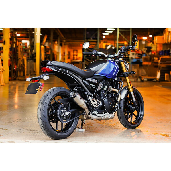 【USA在庫あり】 S&Sサイクル S&S Cycle Muffler S/O Grnd Ntnl SS Triumph Speed 400 & Scrambler 400 1811-4786 HD店