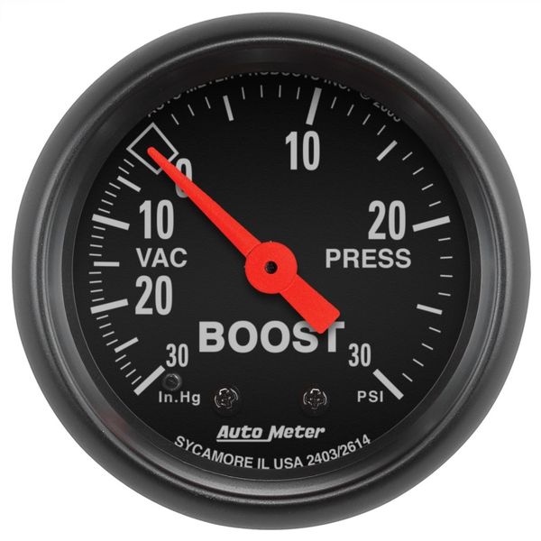 【USA在庫あり】 Autometer Z Series 52mm 30 In Hg.-Vac. / 30 PSI Boost / Vacuum Gauge atm2614 HD店 17,655円