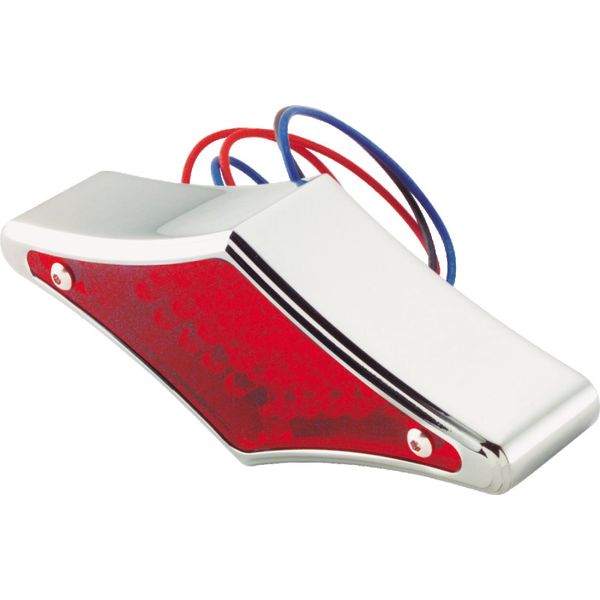 【USA在庫あり】 Bikers Choice Chrome Diamond LED Taillight Red Lens Universal Custom bkc490307 HD店
