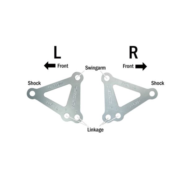 【USA在庫あり】 Vortex Racing 99-01,03-05 Yamaha YZF-R6,06-09 YZF-R6 S Lowering Link Kit- Silver vtxLL671 HD店