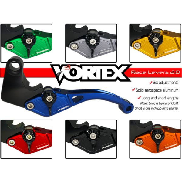 【USA在庫あり】 Vortex Racing H-L202 F16 Brake Lever Long- Black vtxLVB196 HD店