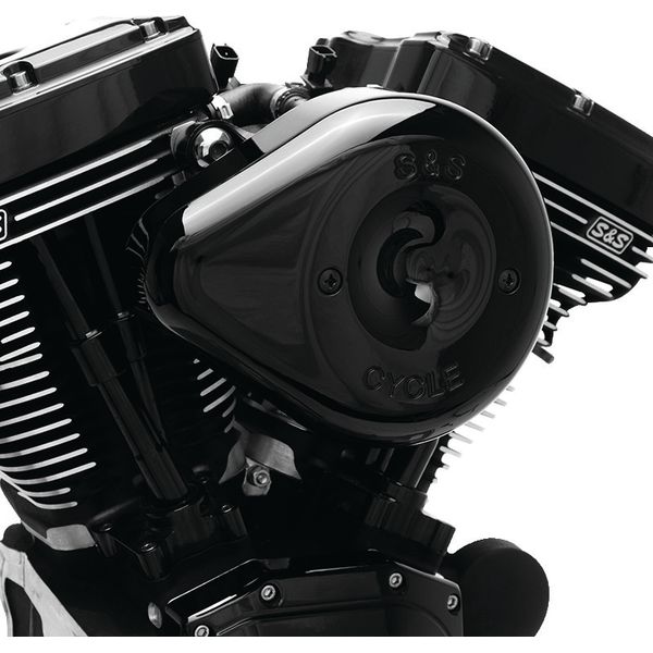 【USA在庫あり】 S&S Cycle 2017+ M8 Models Stealth Air Cleaner Kit w/ Black Teardrop Cover ssc170-0525B HD店