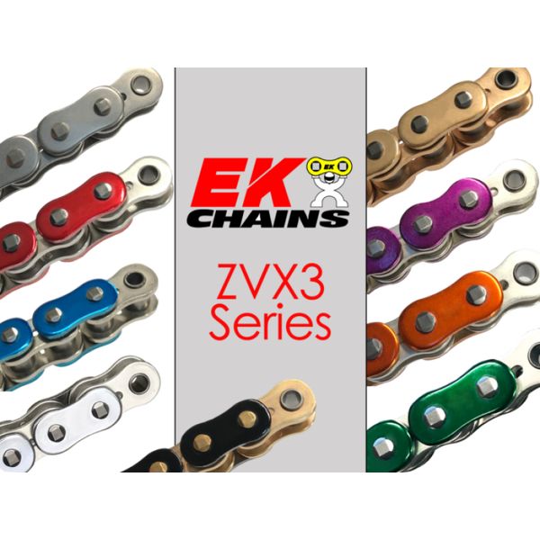 【USA在庫あり】 Vortex Racing EK 525 ZVX3 Rivet Master 120 Links- Black Gold vtx525ZVX3-120KG HD店