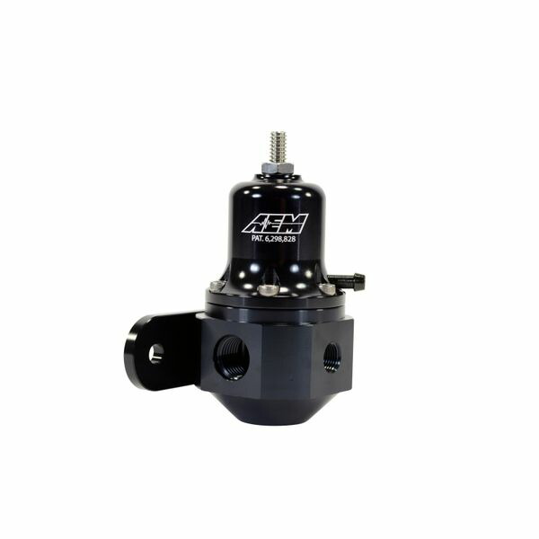 【USA在庫あり】 AEM High Capacity Universal Black Adjustable Fuel Pressure Regulator aem25-305BK HD店