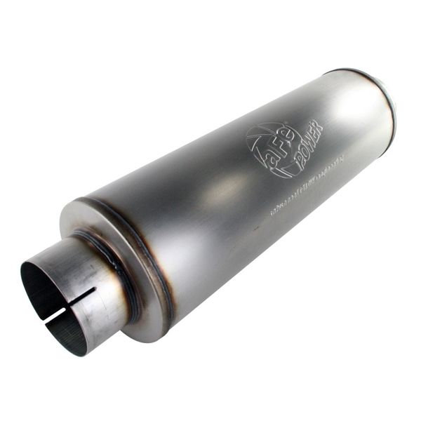 【USA在庫あり】 aFe MACHForce XP Exhausts Mufflers SS-409 EXH Muffler 5 ID In/Out 8 Dia afe49-91012 HD店