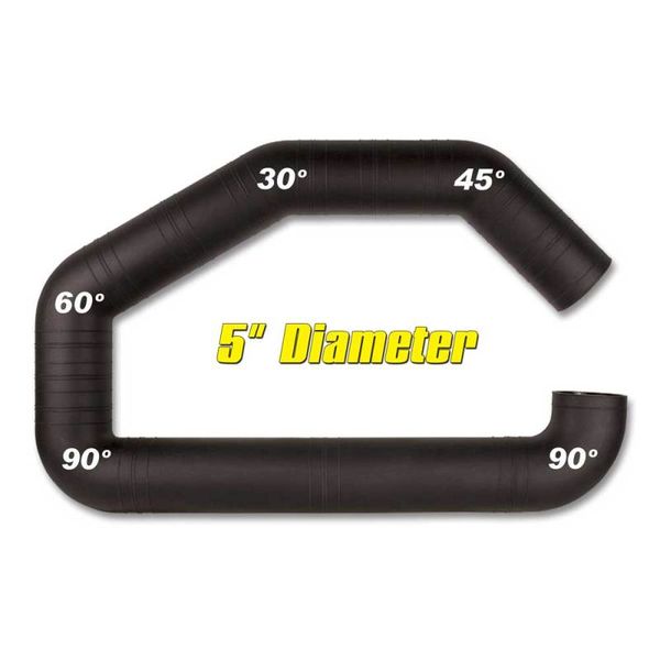 【USA在庫あり】 Airaid U-Build-It - 5in Intake Tube air100-500 HD店